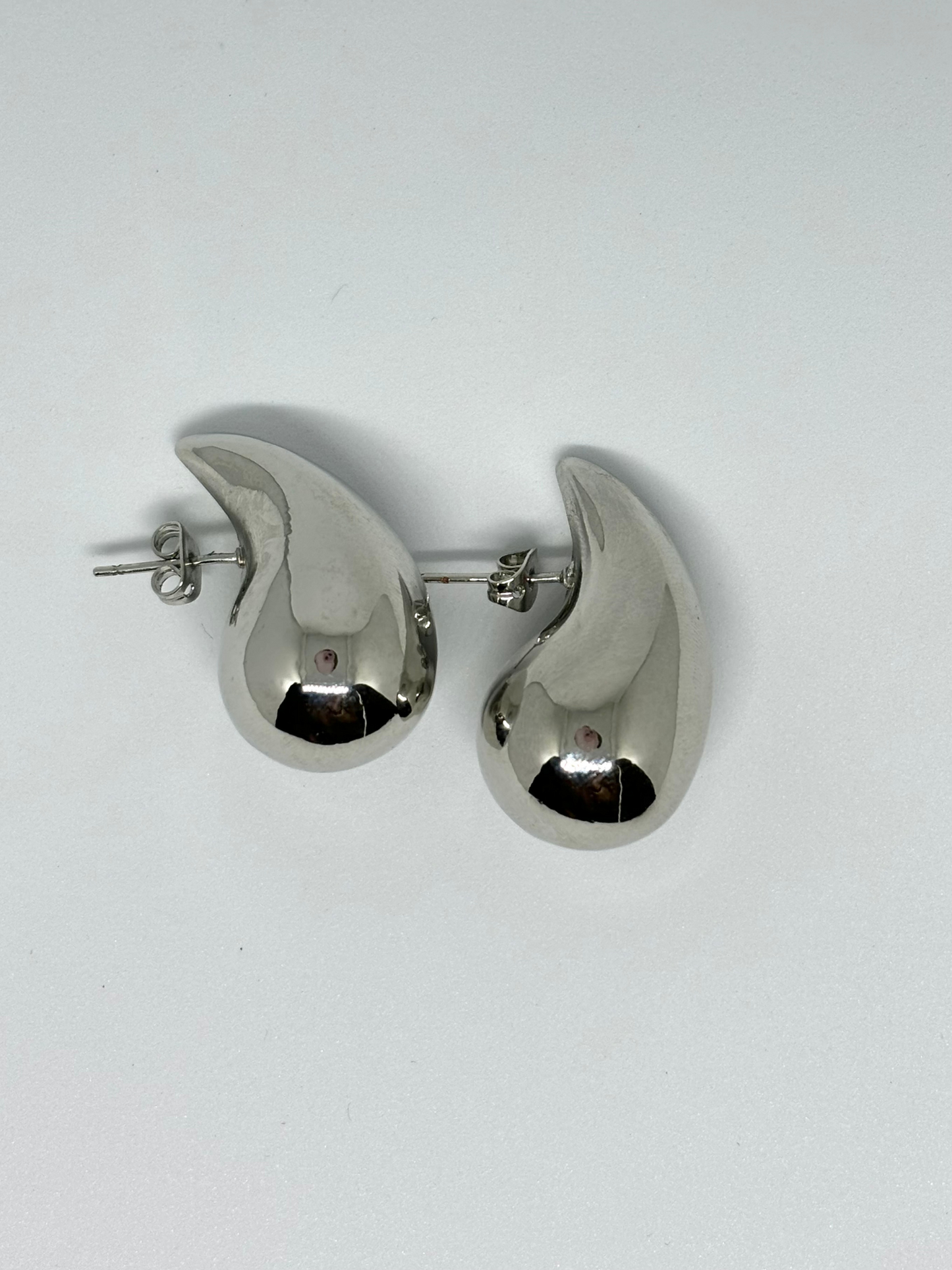 Aretes de gota en plata