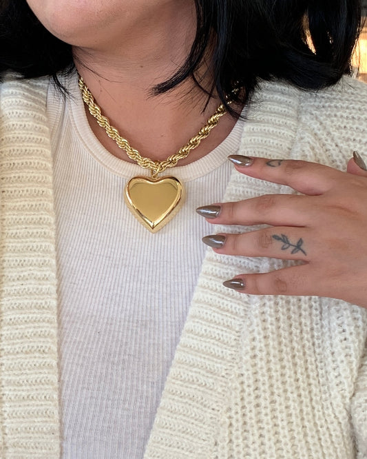 Collar chunky heart